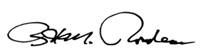 Dr. Rondeau's signature